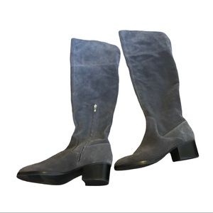 Via Spiga Orietta Suede Over the Knee Cinder